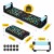 Упоры (доска) для отжиманий со сменным хватом 4FIZJO Push-up Board складная (P-5907739312785)