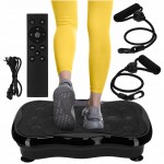 Віброплатформа для тренувань 4FIZJO Ultra+ з пультом та еспандерами Black (P-5905973402873)