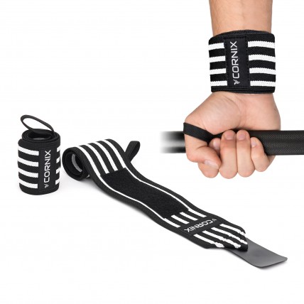 Бинти для зап'ясть (кистьові бинти) Cornix Wrist Wraps XR-0194 Black/White