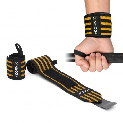 Бинти для зап'ясть (кистьові бинти) Cornix Wrist Wraps XR-0196 Black/Orange