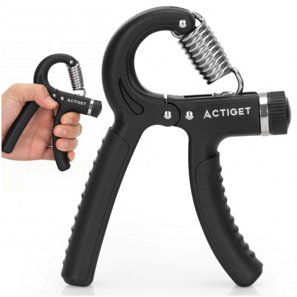 Еспандер кистьовий Actiget 5-60 кг з регульованим навантаженням ACT0051 Black