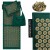 Килимок акупунктурний з подушкою 4FIZJO Eco Mat Аплікатор Кузнєцова 130 x 50 см 4FJ0290 Navy Green/Gold