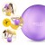 М'яч для пілатесу, йоги, реабілітації 4FIZJO 22 см Violet (P-5905973404860)