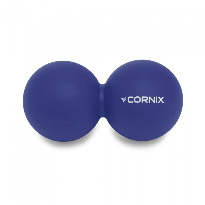 Массажный мяч Cornix Lacrosse DuoBall 6.3 x 12.6 см XR-0109 Navy Blue