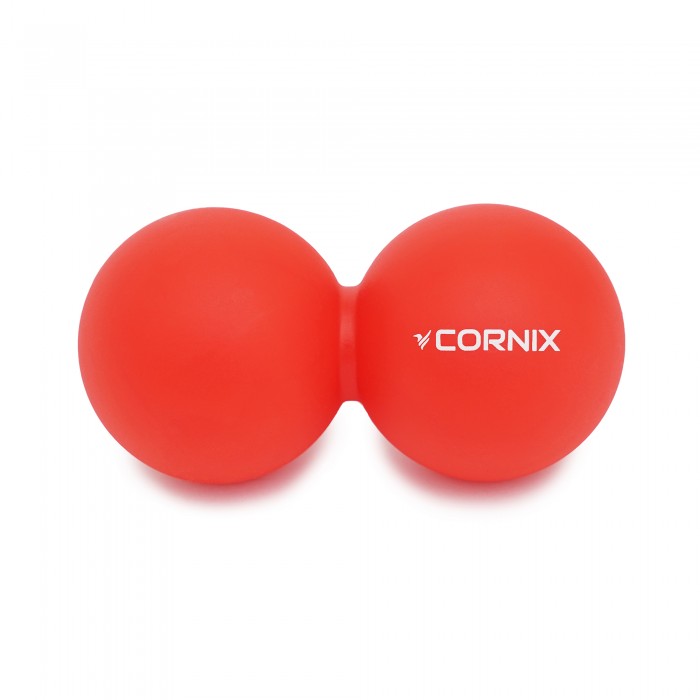 Массажный мяч Cornix Lacrosse DuoBall 6.3 x 12.6 см XR-0112 Red
