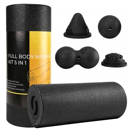 Массажный набор Cornix EPP 5 в 1 ролик, мячи и триггерные насадки для МФР XR-0490