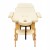 Масажний стіл складний 4FIZJO Massage Table Wood W60 Beige