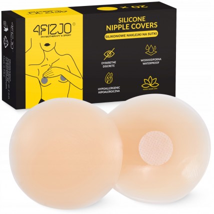 Наклейки на соски 4FIZJO Nipple Covers силиконовые 20 шт Beige (P-5905973401517)