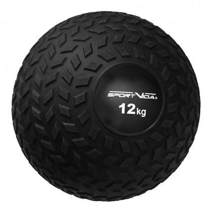 Слембол (медичний м'яч) для кросфіту SportVida Slam Ball 12 кг SV-HK0368 Black
