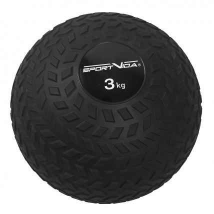 Слембол (медичний м'яч) для кросфіту SportVida Slam Ball 3 кг SV-HK0345 Black