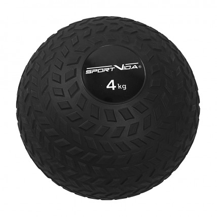 Слембол (медичний м'яч) для кросфіту SportVida Slam Ball 4 кг SV-HK0346 Black