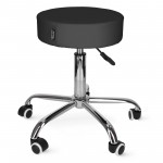 Стул для мастера 4FIZJO Pure регулируемый, без спинки, на колесиках Black (P-5907739319647)