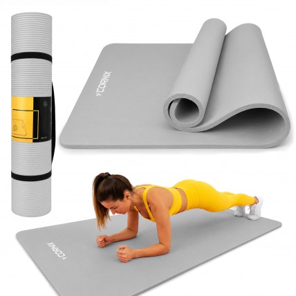 Коврик спортивный Cornix NBR XL 190 x 100 x 1.5 cм для йоги и фитнеса XR-0499 Grey Коврик спортивный Cornix NBR XL 190 x 100 x 1.5 cм для йоги и фитнеса XR-0499 Grey