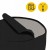 Подушка для йоги та медитації 4FIZJO Zafu кругла 32 x 20 см Black (P-5907739315540)