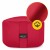 Подушка для йоги та медитації 4FIZJO Zafu кругла 32 x 20 см Red (P-5907739315526)