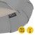 Подушка для йоги та медитації 4FIZJO Zafu напівкругла 40 x 30 x 12 см Grey (P-5907739315502)