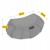 Подушка для йоги та медитації 4FIZJO Zafu напівкругла 40 x 30 x 12 см Grey (P-5907739315502)