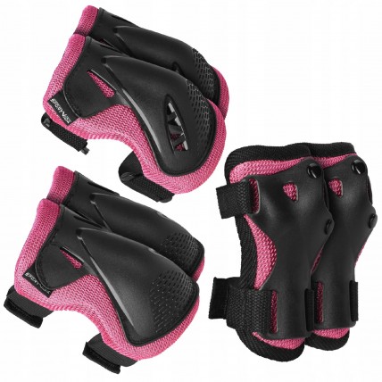 Комплект захисний SportVida 3 в 1 SV-KY0006-S Size S Black/Pink