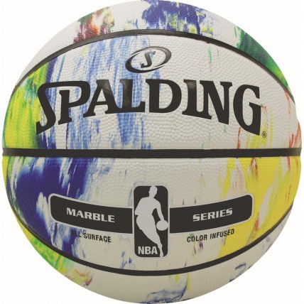 Мяч баскетбольный Spalding NBA Marble Black White Outdoor Size 7