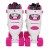 Роликовые коньки (квады) SportVida SV-LG0055 Size 35-38 White/Pink