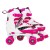 Роликовые коньки (квады) SportVida SV-LG0055 Size 35-38 White/Pink