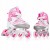 Роликовые коньки SportVida 4 в 1 SV-LG0011 Size 35-38 White/Pink