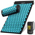 Коврик акупунктурный с валиком 4FIZJO Classic Mat Аппликатор Кузнецова Black/Blue (P-5905973402385)