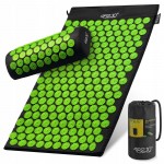 Коврик акупунктурный с валиком 4FIZJO Classic Mat Аппликатор Кузнецова Black/Green (P-5907222931745)