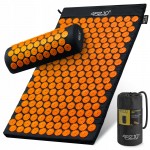 Коврик акупунктурный с валиком 4FIZJO Classic Mat Аппликатор Кузнецова Black/Orange (P-5907222931752)