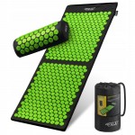 Килимок акупунктурний з валиком 4FIZJO Classic Mat XL Аплікатор Кузнєцова Black/Green (P-5907222931769)