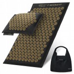 Килимок акупунктурний з подушкою 4FIZJO Eco Mat Аплікатор Кузнєцова Black/Gold (P-5907739311566)