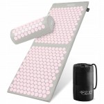 Килимок акупунктурний з валиком 4FIZJO Classic Mat XL Аплікатор Кузнєцова Grey/Pink (P-5907739313294)