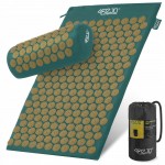 Коврик акупунктурный с валиком 4FIZJO Classic Mat Аппликатор Кузнецова Navy Green/Gold (P-5907739313300)