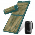 Килимок акупунктурний з валиком 4FIZJO Classic Mat XL Аплікатор Кузнєцова Navy Green/Gold (P-5907739313317)