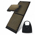 Килимок акупунктурний з подушкою 4FIZJO Eco Mat XL Аплікатор Кузнєцова Black/Gold (P-5907739313591)