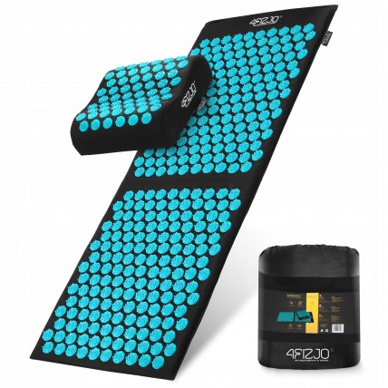Килимок акупунктурний з подушкою 4FIZJO Ergo Mat XL Аплікатор Кузнєцова Black/Blue (P-5907739313874)