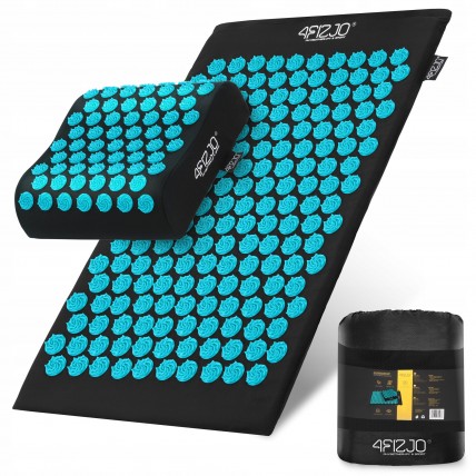 Килимок акупунктурний з подушкою 4FIZJO Ergo Mat Аплікатор Кузнєцова Black/Blue (P-5907739313911)