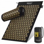 Коврик акупунктурный с валиком 4FIZJO Classic Mat Аппликатор Кузнецова Black/Gold (P-5907739314987)