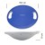 Балансировочная платформа (полусфера) Cornix Bosu Ball 58 см с эспандерами XR-0457 Blue