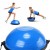 Балансировочная платформа (полусфера) Cornix Bosu Ball 58 см с эспандерами XR-0457 Blue