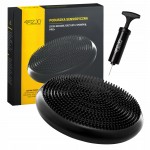 Балансировочная подушка-диск 4FIZJO PRO+ 33 см сенсомоторная, массажная Black (P-5907222931936)