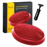 Балансировочная подушка-диск 4FIZJO PRO+ 33 см сенсомоторная, массажная Red (P-5907739314451)