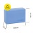 Блок для йоги Cornix EVA 22.8 x 15.2 x 7.6 см XR-0102 Blue