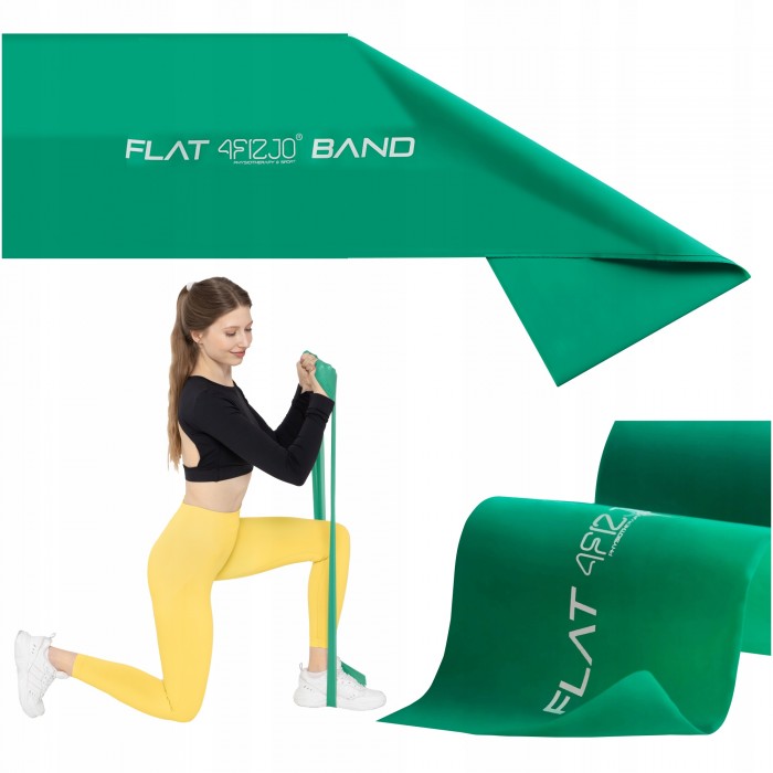 Стрічка-еспандер для спорту та реабілітації 4FIZJO Flat Band 30 м 5-8 кг Green (P-5907739311184)