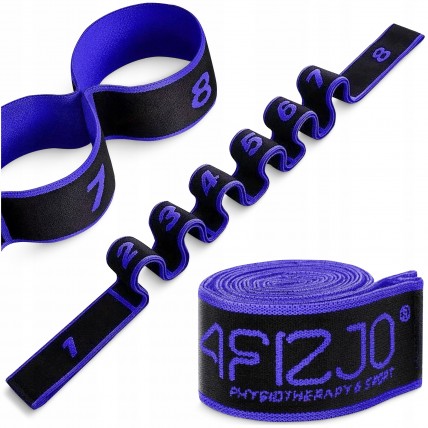 Еспандер з петлями для розтяжки 4FIZJO 90 см Black/Blue (P-5907739313775)