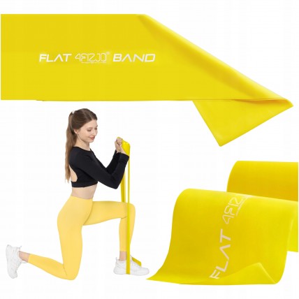 Лента-эспандер для спорта и реабилитации 4FIZJO Flat Band 30 м 1-2 кг Yellow (P-5907739311160)