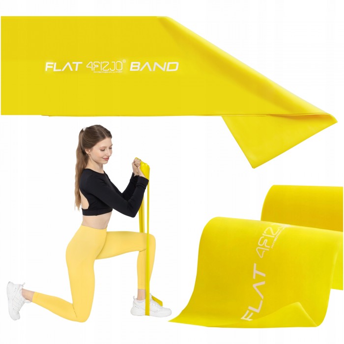 Лента-эспандер для спорта и реабилитации 4FIZJO Flat Band 30 м 1-2 кг Yellow (P-5907739311160)