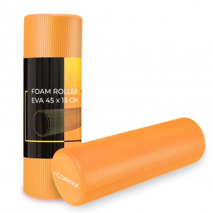 Масажний ролик Cornix EVA+ 45 x 15 см (валик, роллер) XR-0302 Orange