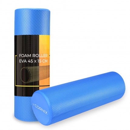 Масажний ролик Cornix EVA+ 45 x 15 см (валик, роллер) XR-0304 Navy Blue