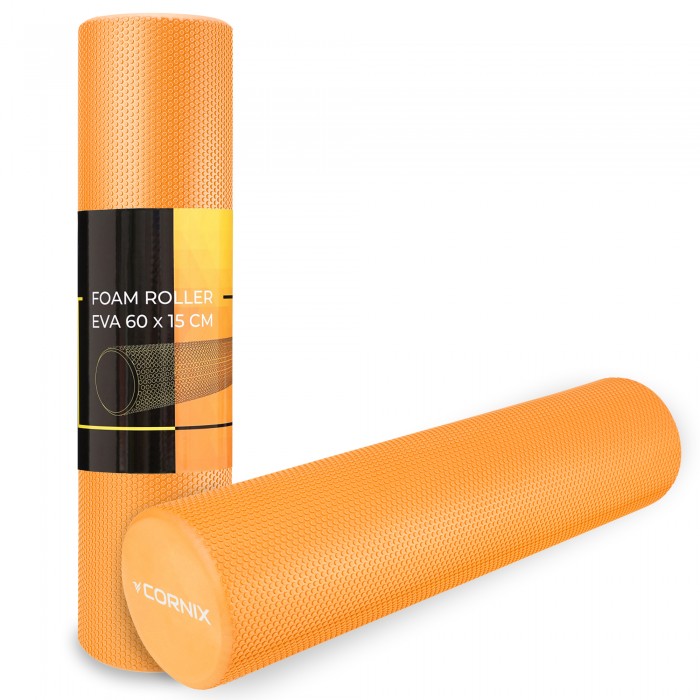 Масажний ролик Cornix EVA+ 60 x 15 см (валик, роллер) XR-0307 Orange